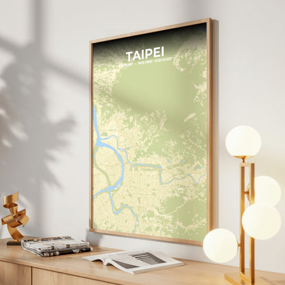 Taipei Drift Map Poster