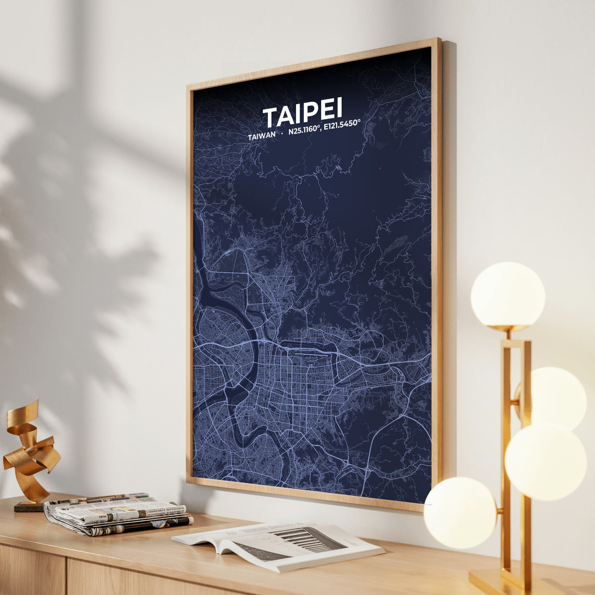 Taipei Tide Map Poster