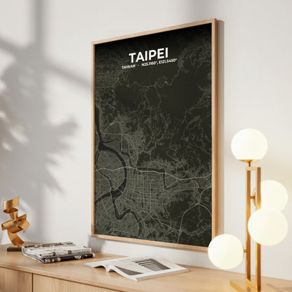 Taipei Sable Map Poster