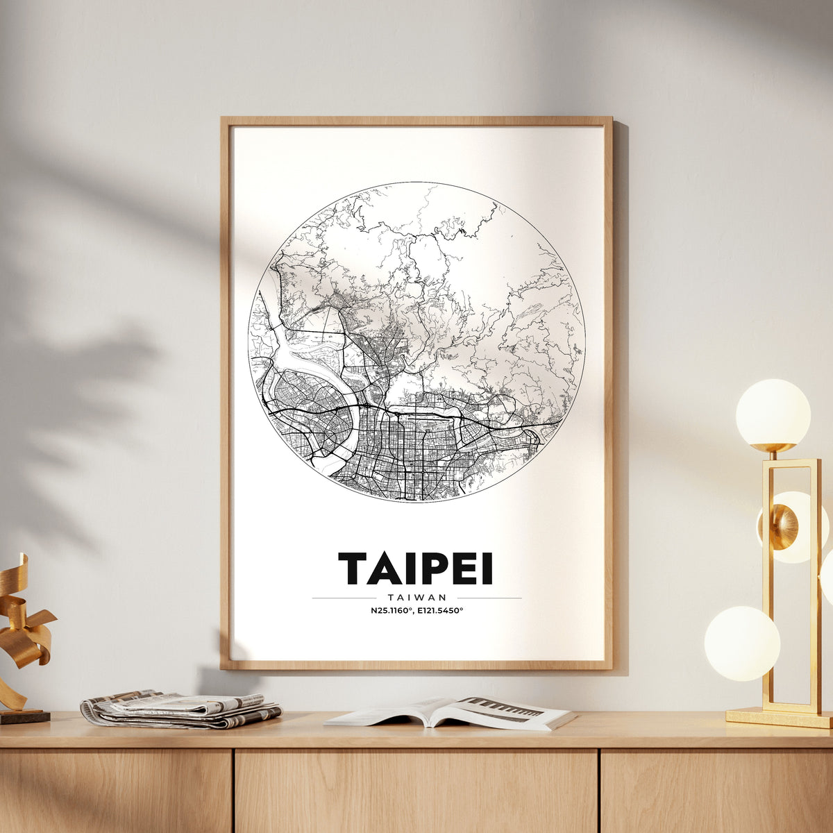 Taipei Spot Map Poster