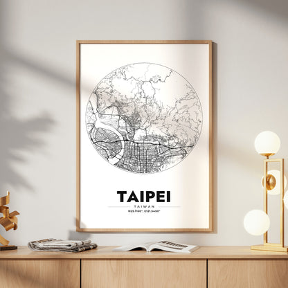 Taipei Spot Map Poster