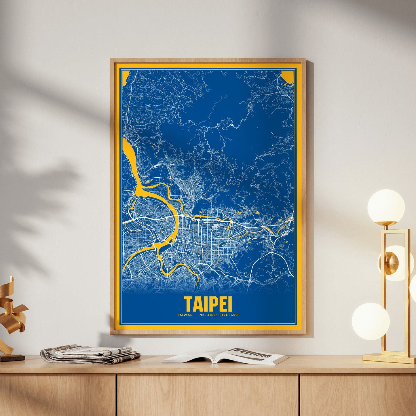 Taipei Blockbuster Map Poster