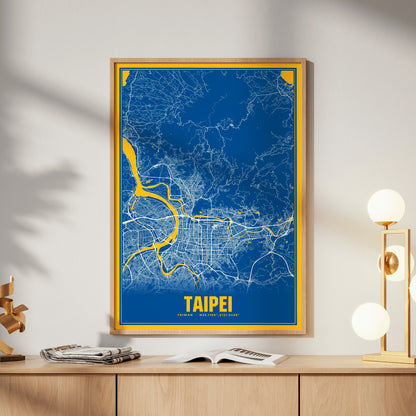Taipei Blockbuster Map Poster