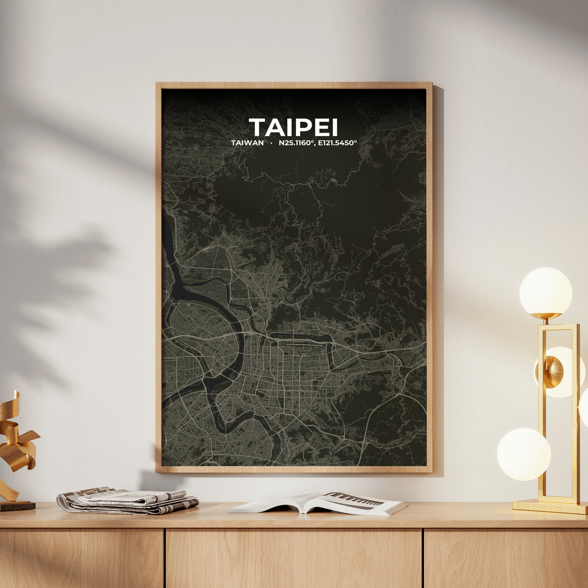 Taipei Sable Map Poster