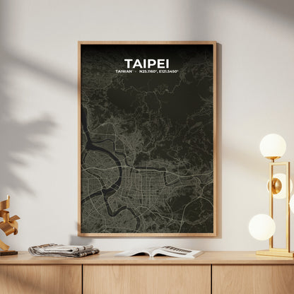 Taipei Sable Map Poster