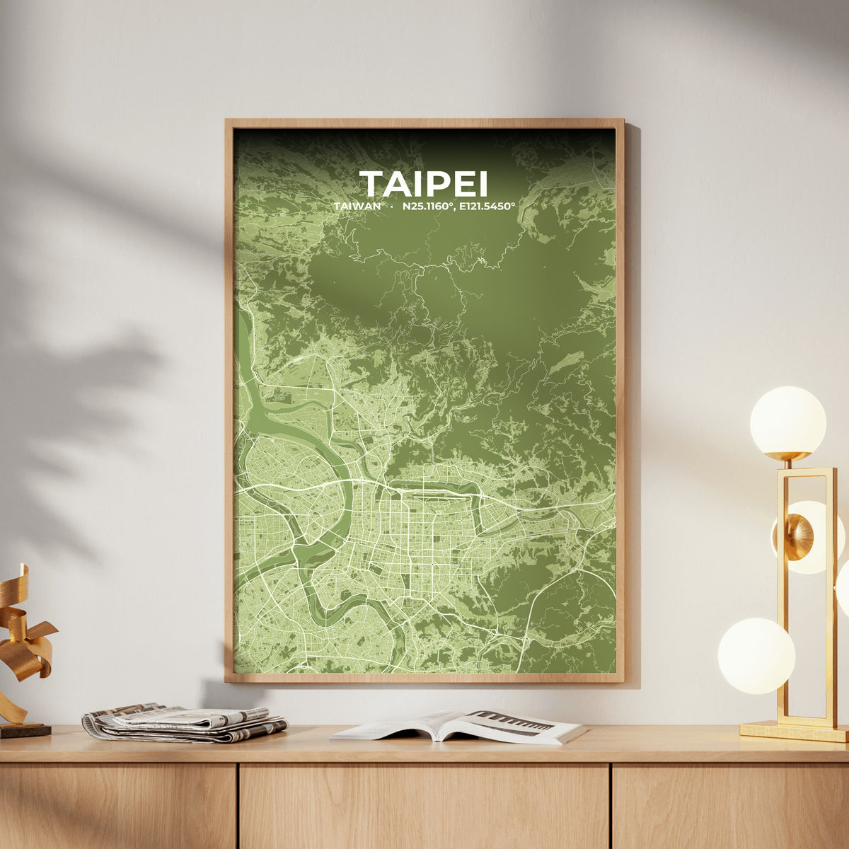 Taipei Grove Map Poster