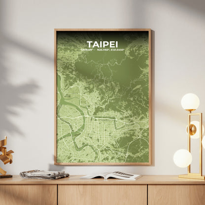 Taipei Grove Map Poster