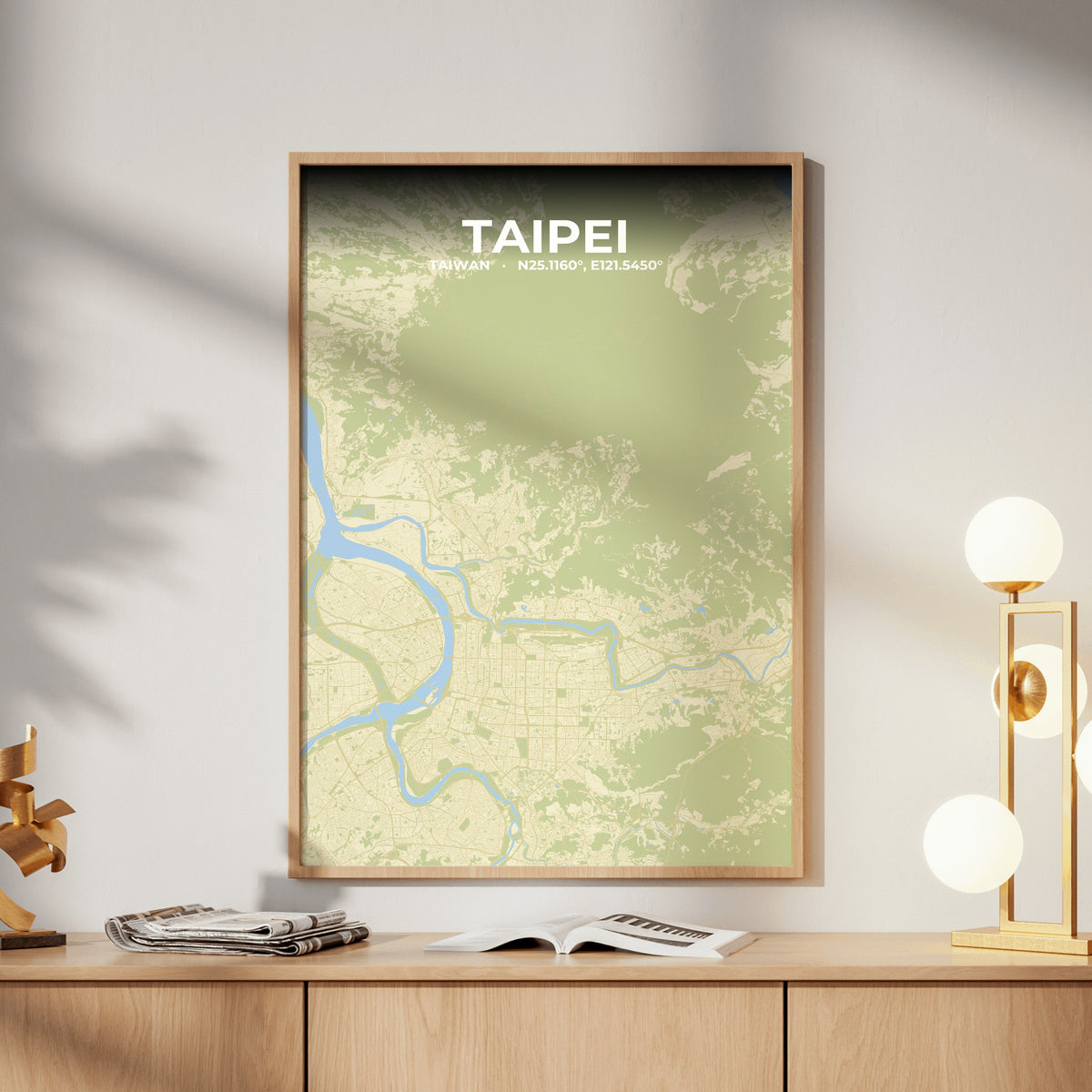 Taipei Drift Map Poster