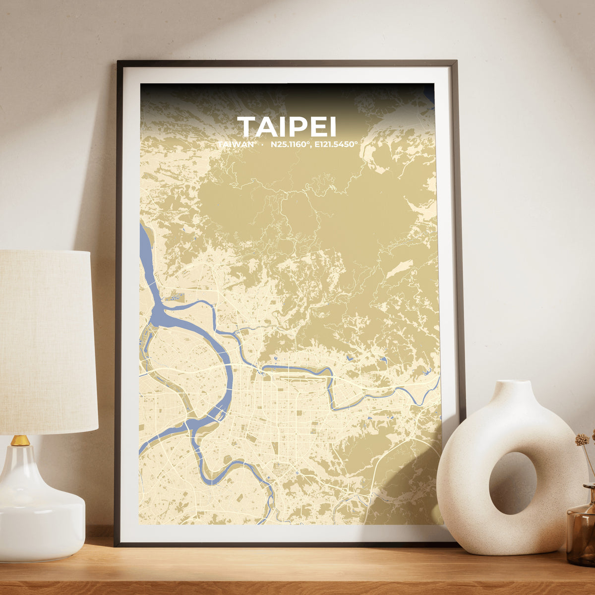 Taipei Barn Map Poster
