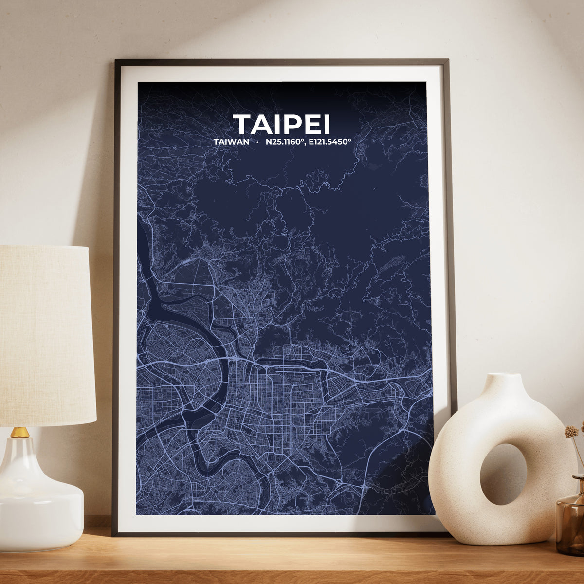 Taipei Tide Map Poster