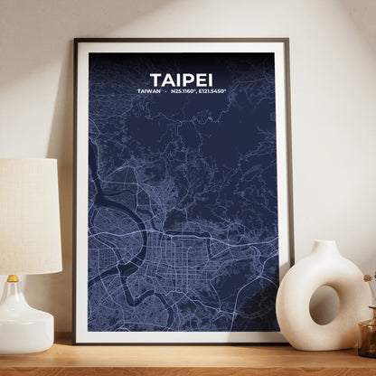 Taipei Tide Map Poster