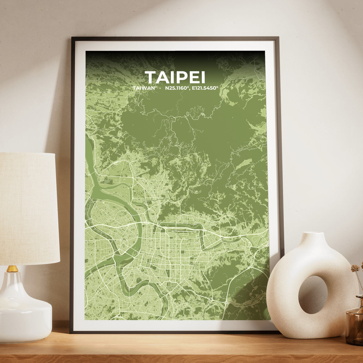 Taipei Grove Map Poster