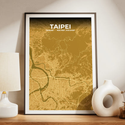 Taipei Forge Map Poster