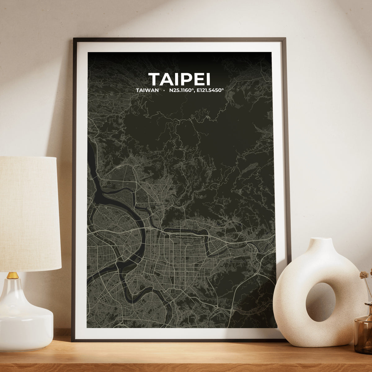 Taipei Sable Map Poster