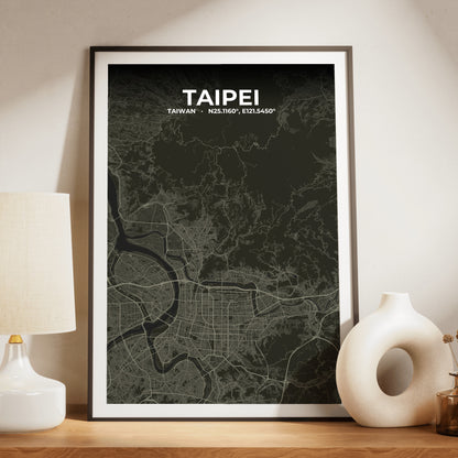 Taipei Sable Map Poster
