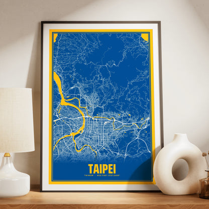 Taipei Blockbuster Map Poster