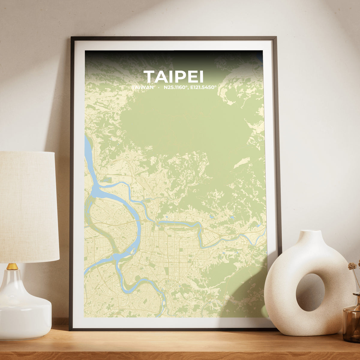 Taipei Drift Map Poster