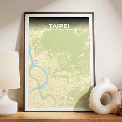 Taipei Drift Map Poster
