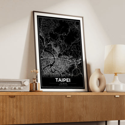 Taipei Modern Map Poster
