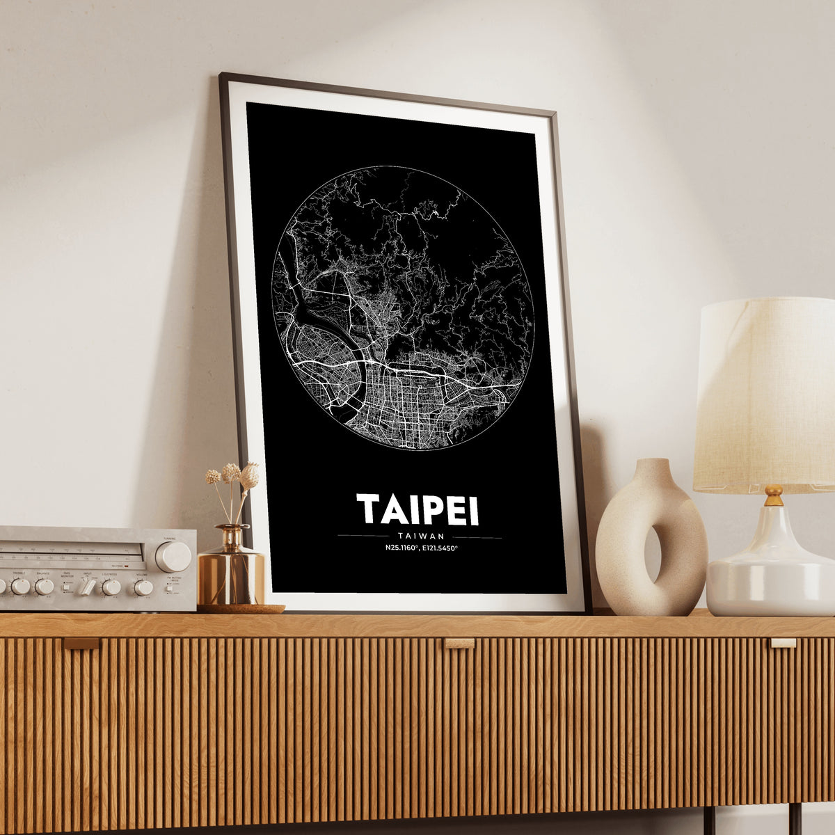 Taipei Spot Map Poster