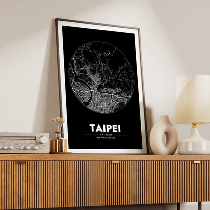 Taipei Spot Map Poster