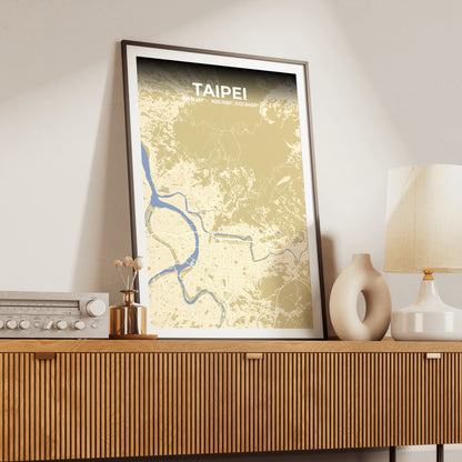 Taipei Barn Map Poster