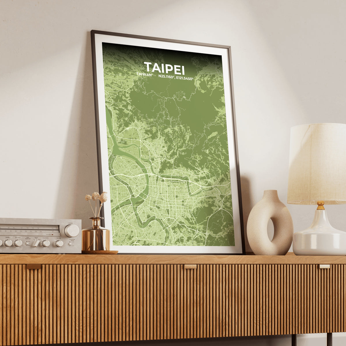 Taipei Grove Map Poster
