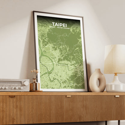 Taipei Grove Map Poster