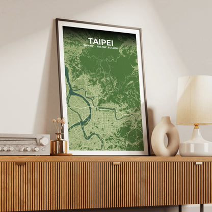Taipei Clay Map Poster