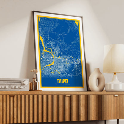 Taipei Blockbuster Map Poster