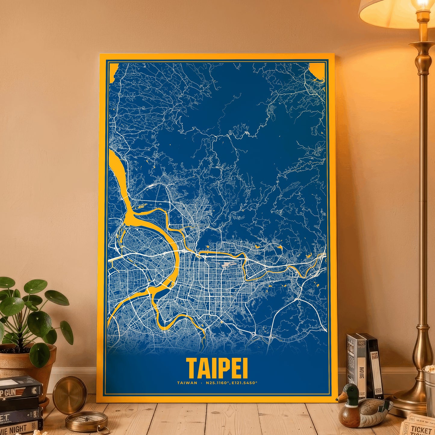 Taipei Blockbuster Map Poster