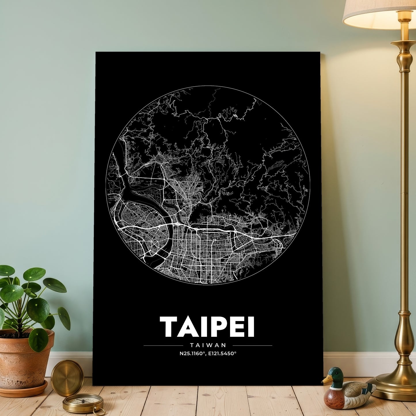 Taipei Spot Map Poster