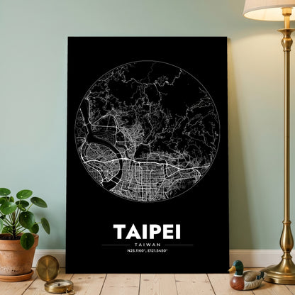 Taipei Spot Map Poster