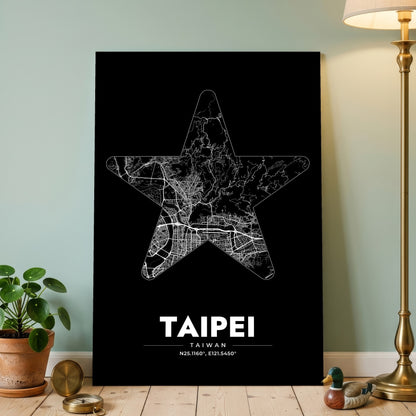 Taipei Star Map Poster