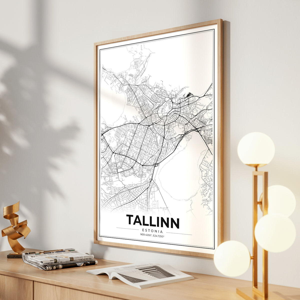 Tallinn Modern Map Poster