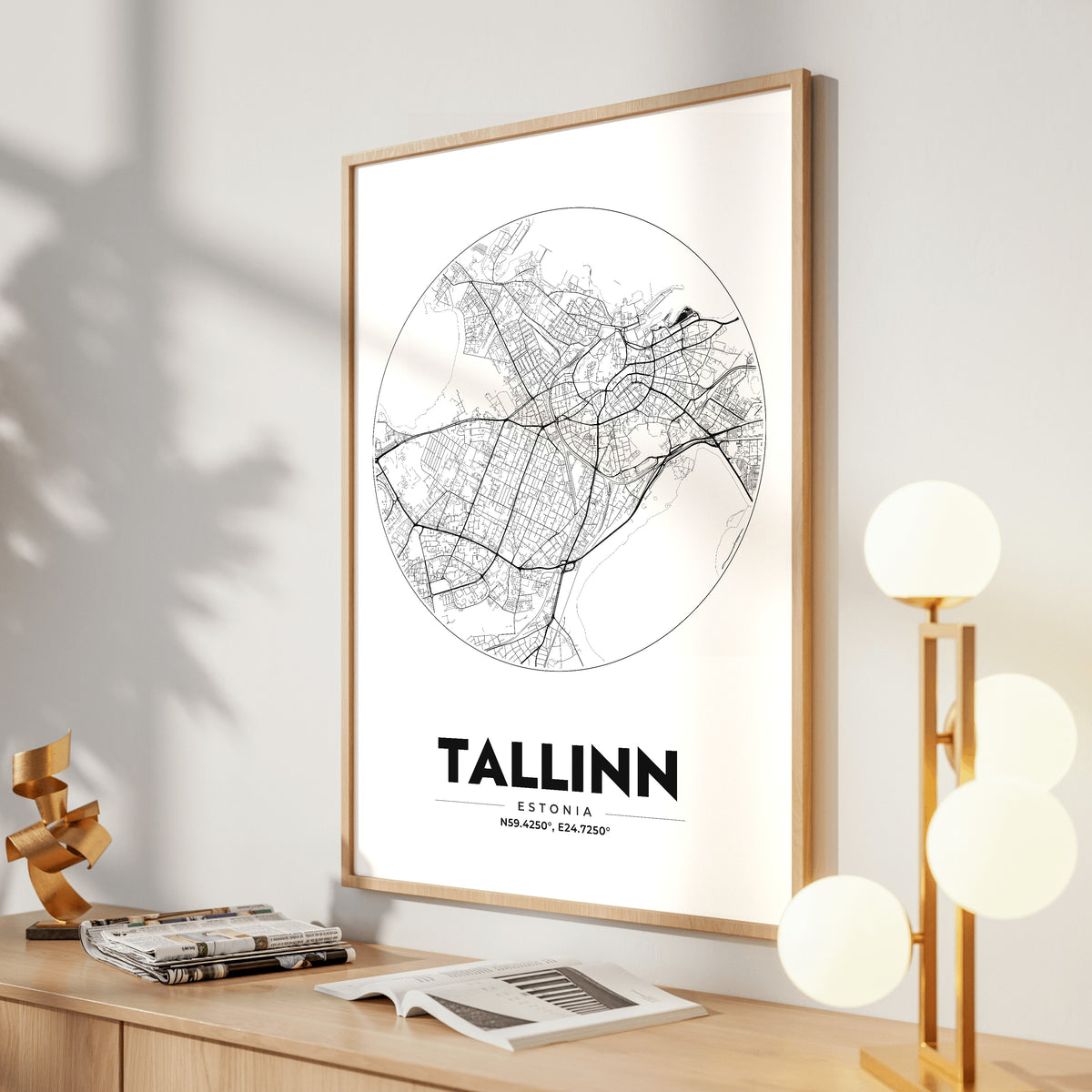 Tallinn Spot Map Poster
