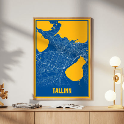 Tallinn Blockbuster Map Poster