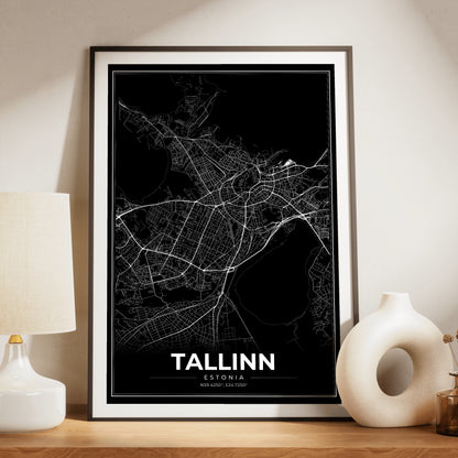 Tallinn Modern Map Poster