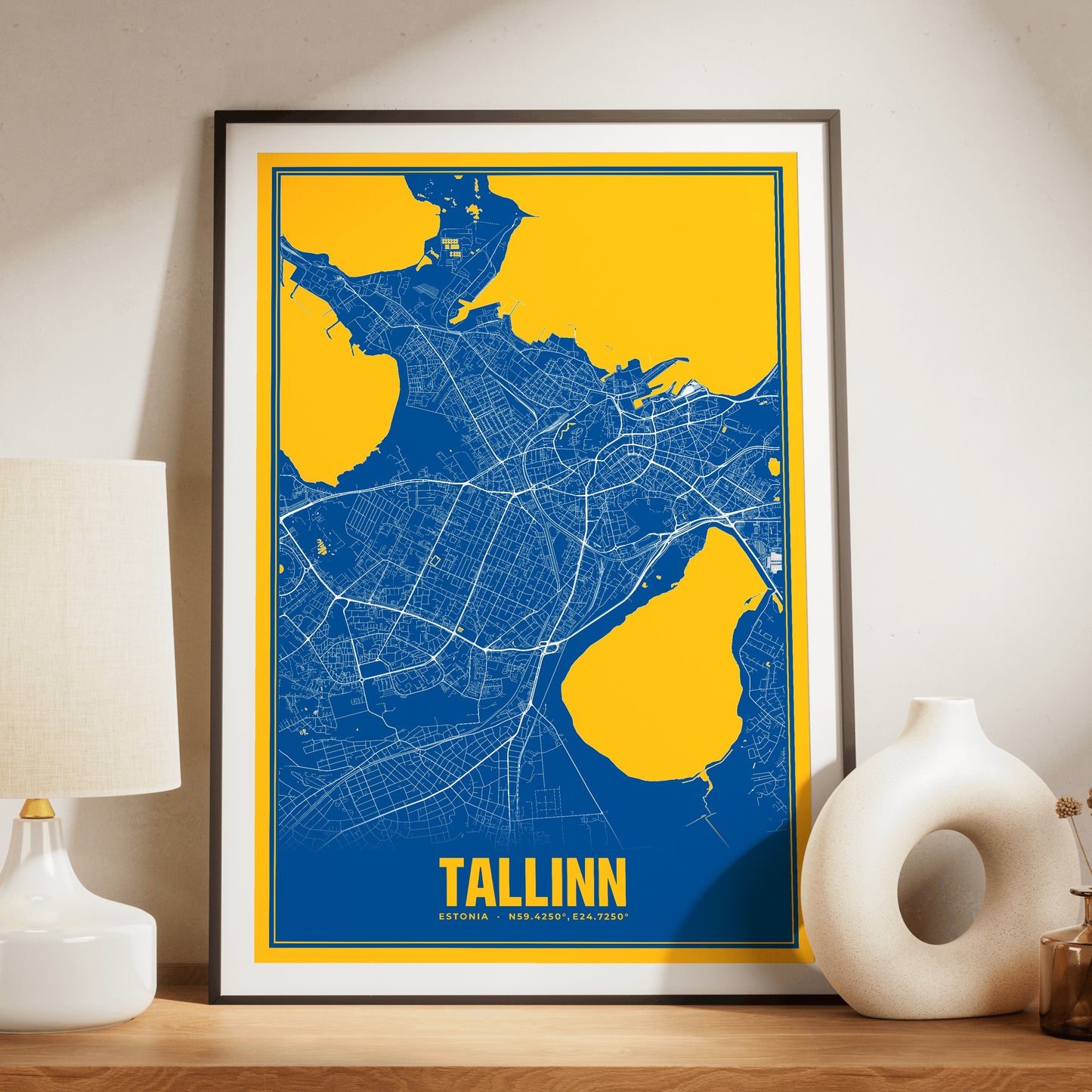 Tallinn Blockbuster Map Poster