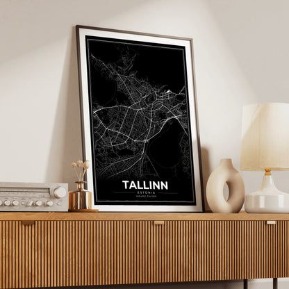 Tallinn Modern Map Poster