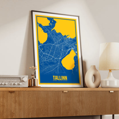 Tallinn Blockbuster Map Poster