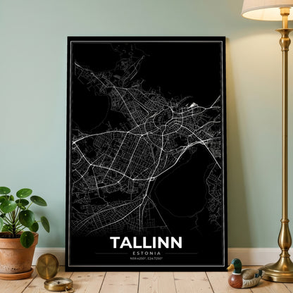 Tallinn Modern Map Poster