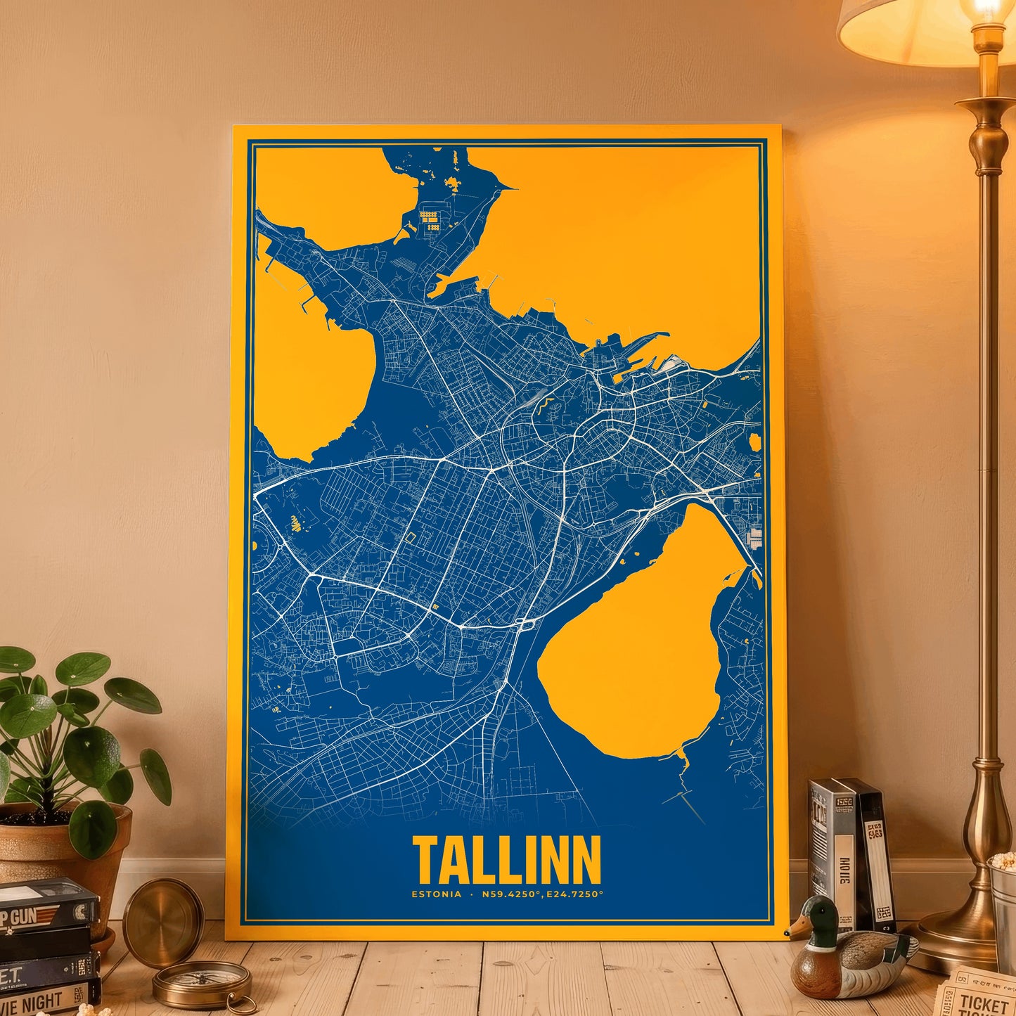 Tallinn Blockbuster Map Poster