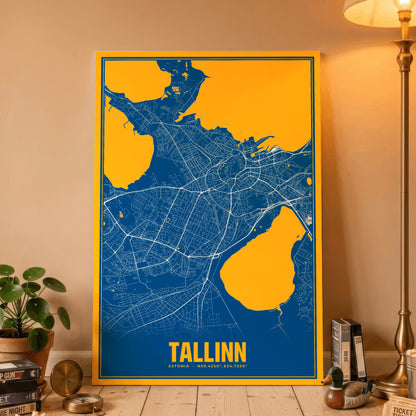 Tallinn Blockbuster Map Poster