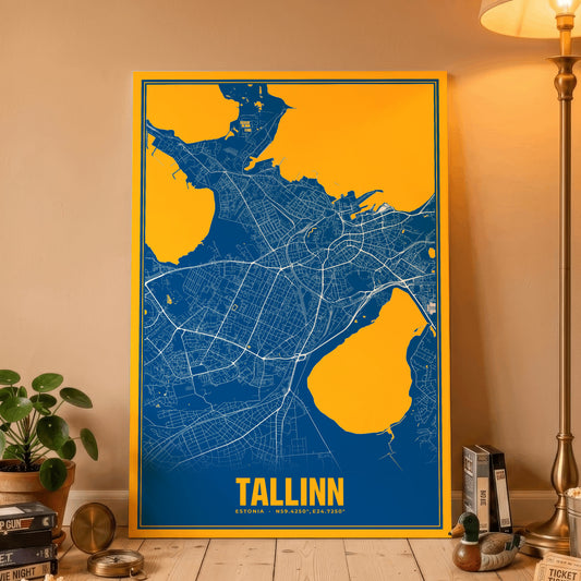 Tallinn Blockbuster Map Poster