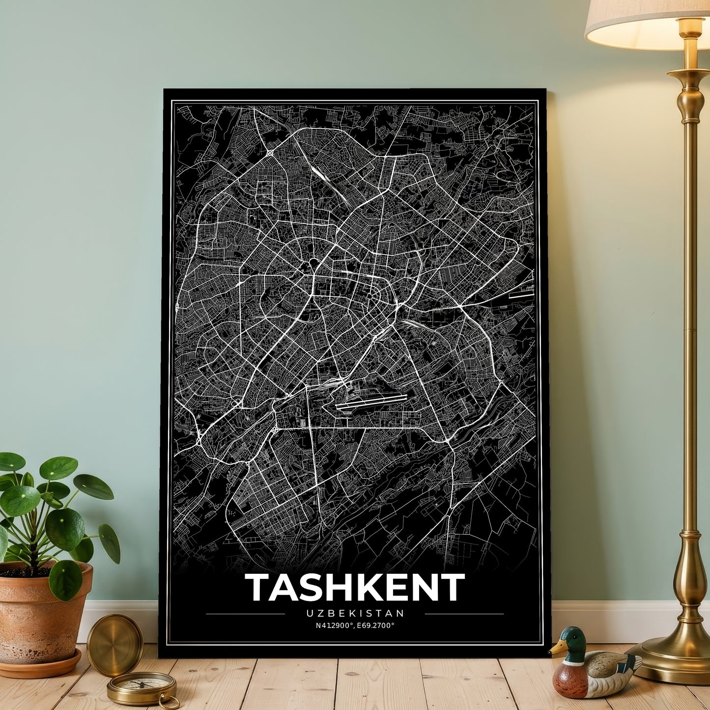 Tashkent Modern Map Poster