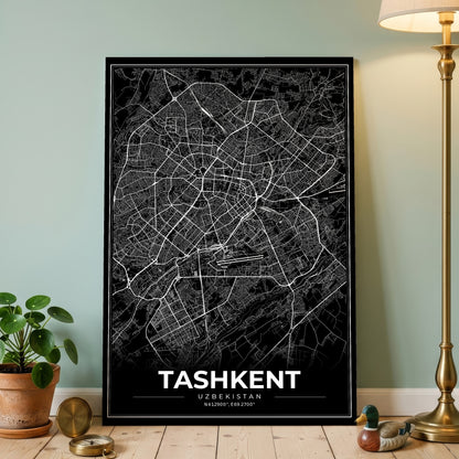 Tashkent Modern Map Poster