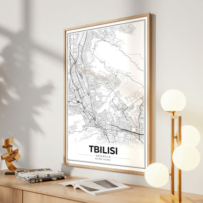 Tbilisi Modern Map Poster