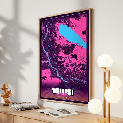 Tbilisi GTA Map Poster