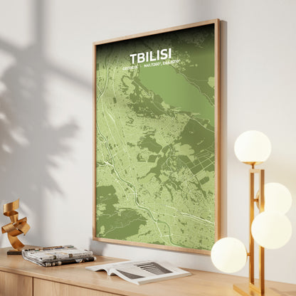 Tbilisi Grove Map Poster